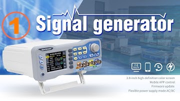 JDS8000 series signal generator function display -1 - Introduction to front and rear panels