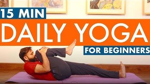 15 Min Daily Yoga Routine For Beginners -  Follow Along | Yoga For Beginners | Hith Yoga