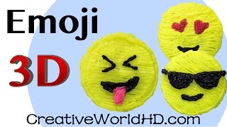How to Make Emoji Face - 3D Printing Pen Creations/Scribbler DIY Tutorial