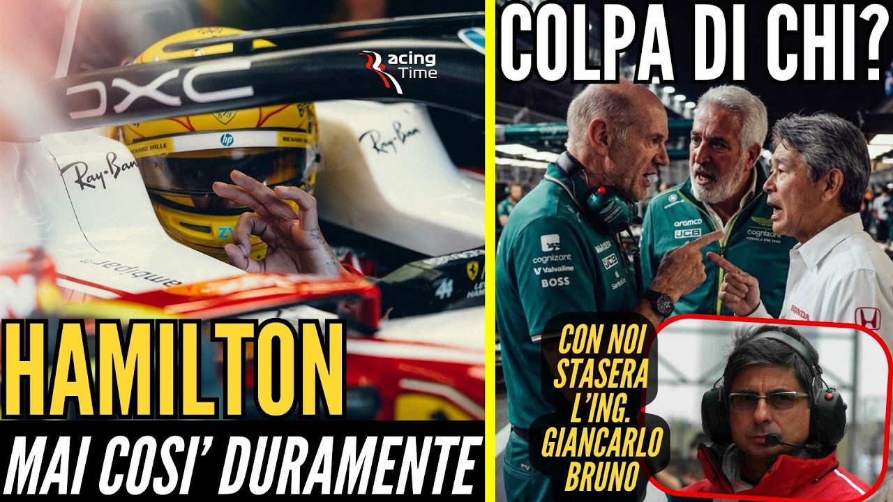 🚨HAMILTON TANTO LAVORO - HONDA PUNTA IL DITO SU NEWEY - OSPITE STASERA L'ING. GIANCARLO BRUNO💥