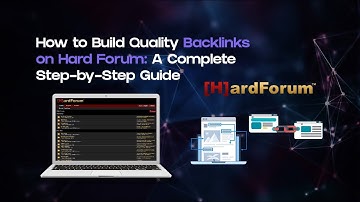 How to Create #Backlinks on #HardForum - Step-by-Step Guide 🖥️