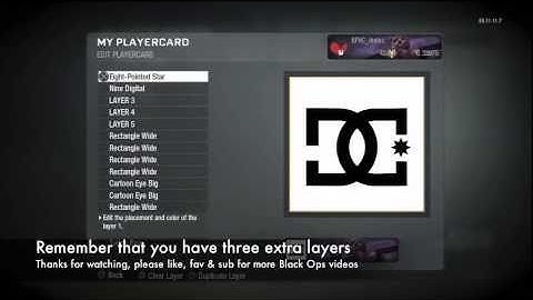 Black Ops Emblem Tutorial Ep. 1: DC Shoes Logo
