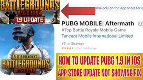 how to update pubg mobile 1.9 on iOS || how to update pubg mobile 1.9 in ipad  pubg mobile 1.9 ios