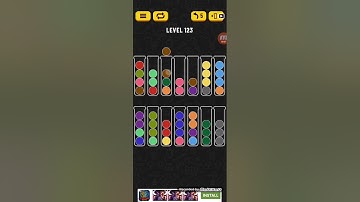 Ball Sort Puzzle Level 123 Walkthrough