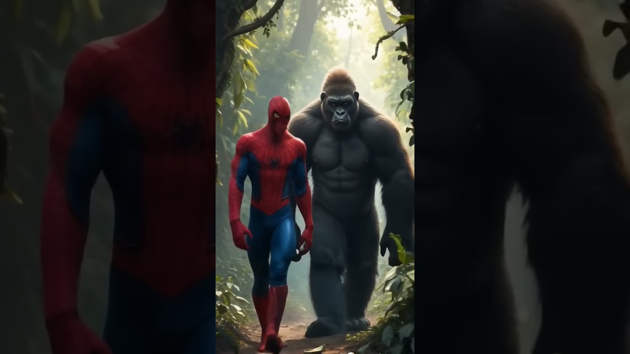 New look of Avengers heroes when they fuse with jungle animals 