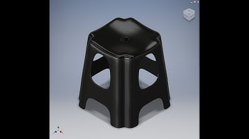 Autodesk Inventor 2019 Freeform for a new Stool Design. Simple approach.
