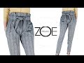 DIY sewing paper bag trouser | FREE pattern ep21 Zoe diy