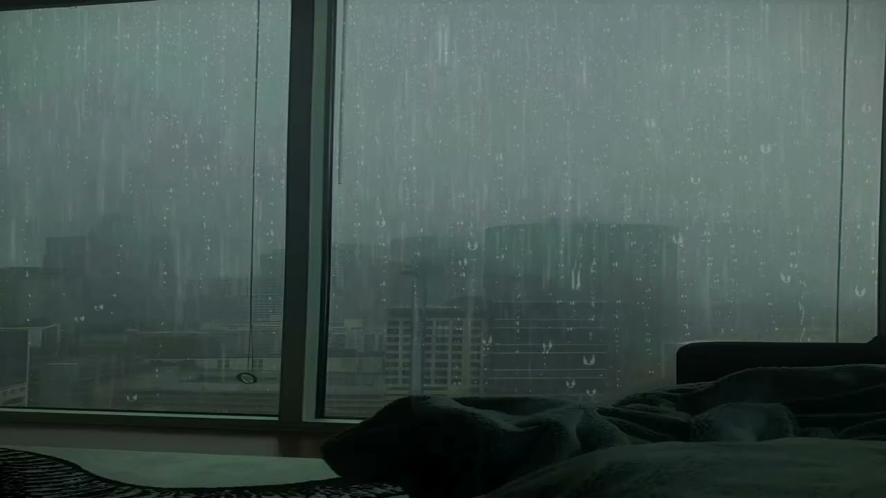 Rain on Window Sounds for Deep Sleep 🌧️ | 8 Hours | No Music
