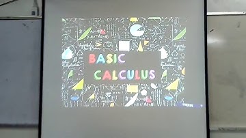 Basic Calculus Show Stem 102: LIMITS