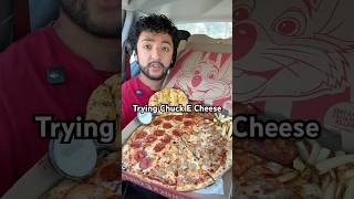 Trying Chuck e Cheese🍕 #shorts