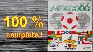 Panini Album FIFA 'World Cup Mexico 86' - 100 % COMPLETE / FULL / LLENO / COMPLETO