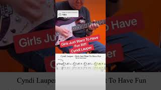 Cyndi Lauper - Girls Just Want To Have Fun Intro Tabs