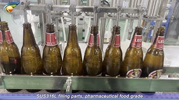 Alcohol Drinks Filling Machine丨100-1000ml Liquid Filling Caps Pressing Machine