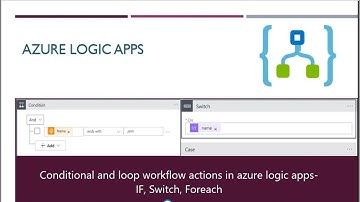 Conditional and Looping Statements in azure Logic apps- IF, Switch, Foreach