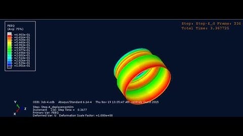 Simulation of the stepped stamping of a bucket - ABAQUS