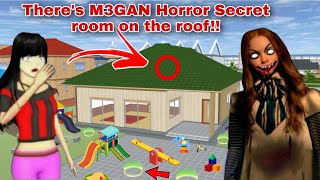سر رعب غرفه ميغان There's New M3GAN Horror Secret room on the roof!! | SAKURA SCHOOL SIMULATOR