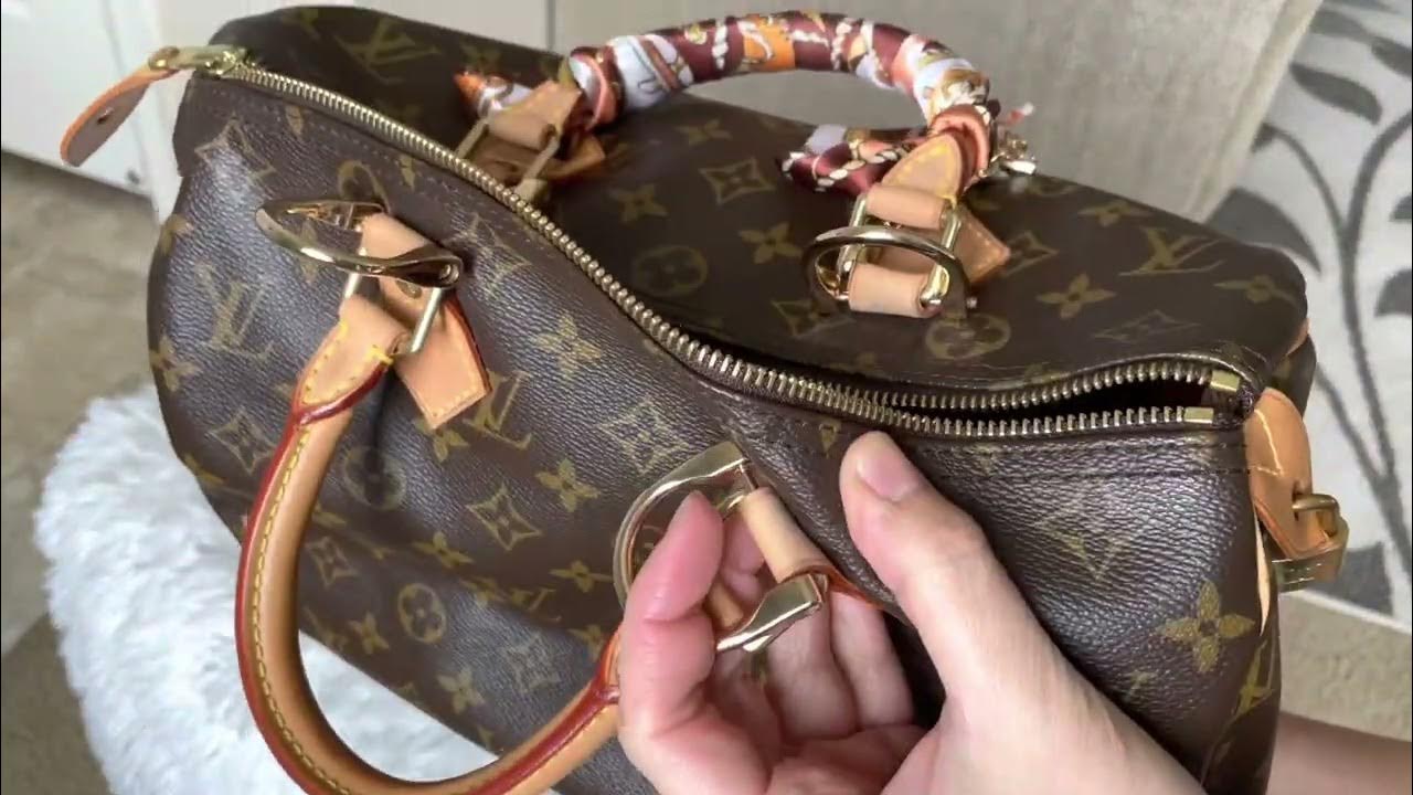 Converting Louis Vuitton Speedy Alma to crossbody with D-rings no