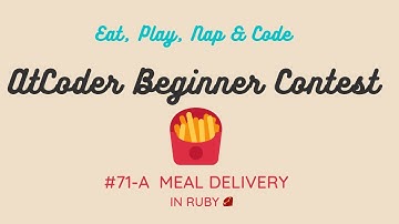 AtCoder Beginner Contest 071 A - Meal Delivery in Ruby