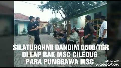 Silaturahmi Komandan Kodim 0506/Tgr di Markas MSC Ciledug.