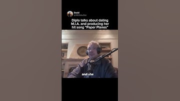 Thumbnail of Diplo talks through his relationship with M.I.A. and producing her hit song “Paper Planes” #diplo