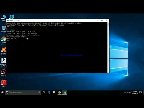 Programming in Python: Downloading Python Shell