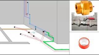 como instalar la tuberia para baño explicado paso a paso  parte 2  agua