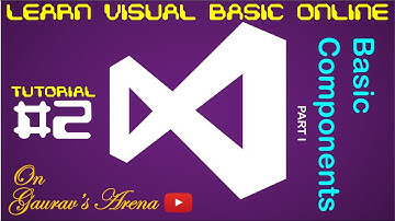 Visual Basic Tutorial 2 | Basic Components | Part 1
