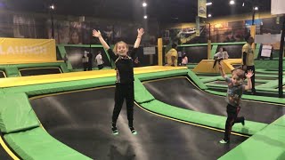 3...2....1 ......LAUNCH!!! Launch trampoline park review!!