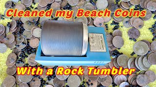 Beach Metal Detecting : How I Cleaned Beach Coins with a Rock Tumbler screenshot 5