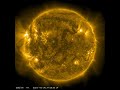Unsere Sonne vom 22.10.23 bis 28.10.23 (TIMELAPSE) SDO/AIA 171(gold) + Größenvergleich zu Planeten