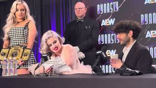 Toni Storm Makes Fun of Cody Rhodes and Triple H | AEW Dynasty Press Conference