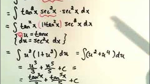 Trigonometric Integrals - Part 3 of 6