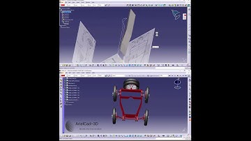 1928 Alfa Romeo Spider Chassis Design Catia v5.  #cad #3dmodel  #catiav5 #catiatutorials #cardesign