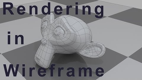 Blender Tutorial - How to Render Wireframe in Blender