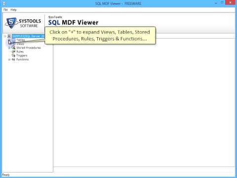 SQL MDF File Viewer Tool - YouTube