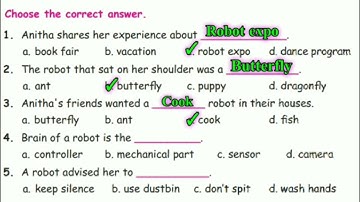 Robot Expo Book-Back Exercise English 4th term-1 | Tamil explanation | #Onlineclass #educationalexpo