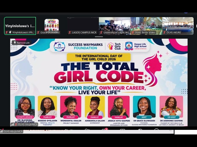 2026 Int'l Day of the Girl Child organized by Success Waymarks and Foundation Tech Girls Club