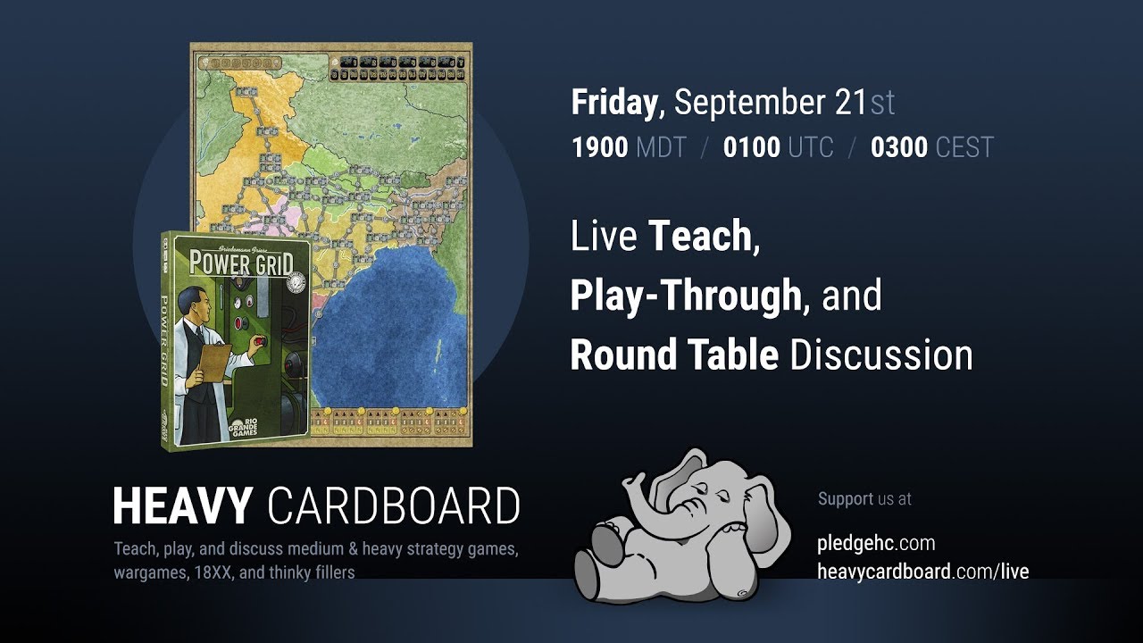 Power Grid: India 3p Play-through, Teaching, & Roundtable discussion by Heavy Cardboard