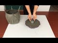 Creative Ideas To Make Bonsai Pots From Fabric   Cement Extremely Creative