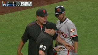 SF@SD: Belt and Bochy are both ejected from the game