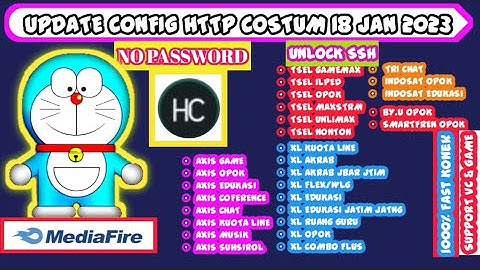 UPDATE I CONFIG HTTP CUSTOM | Axis Game,Axis XL Edukasi, XL Akrab, Flex, Wlg, Tiktok, [18JAN]