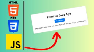 How to Create a Fun Random Joke App with HTML, CSS, and JavaScript screenshot 1
