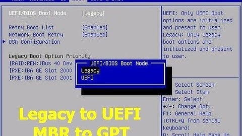How to Convert Legacy to UEFI & MBR to GPT in Windows 10/8/7