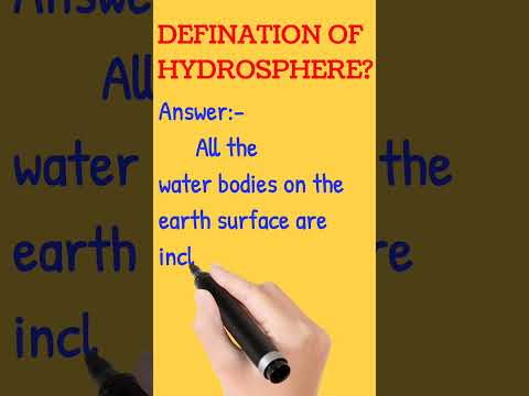 Video: Ko nozīmē hidrosfēra?
