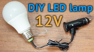 Проста лампочка 12 вольт зі світлодіодної стрічки. Схема LED лампочки. DIY LED lamp 12 Volts