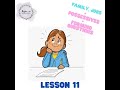 Aprenda com falar - membros da família / empregos / possessivos em inglês (Lesson 11)