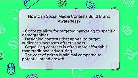 How Can Social Media Contests Build Brand Awareness? - Everyday-Networking