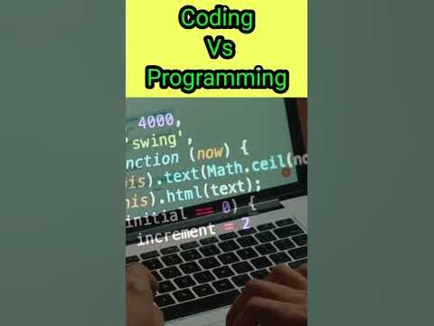 Coding Vs Programming ⚡ #shorts #coding - YouTube