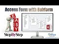 Access  Form With a Subform and Calculated Fields