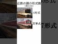 近鉄電車の顔ごとの形式数 #shorts #近鉄 #近鉄電車 #近鉄奈良線 #近鉄大阪線 #近鉄名古屋線 #普通列車 #鉄道 #電車